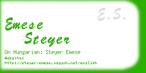 emese steyer business card